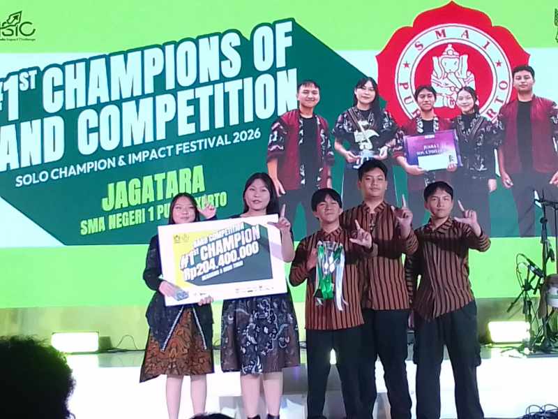 Jagatara SMAN 1 Purwokerto Juarai Solo Champion & Impact Festival 2026