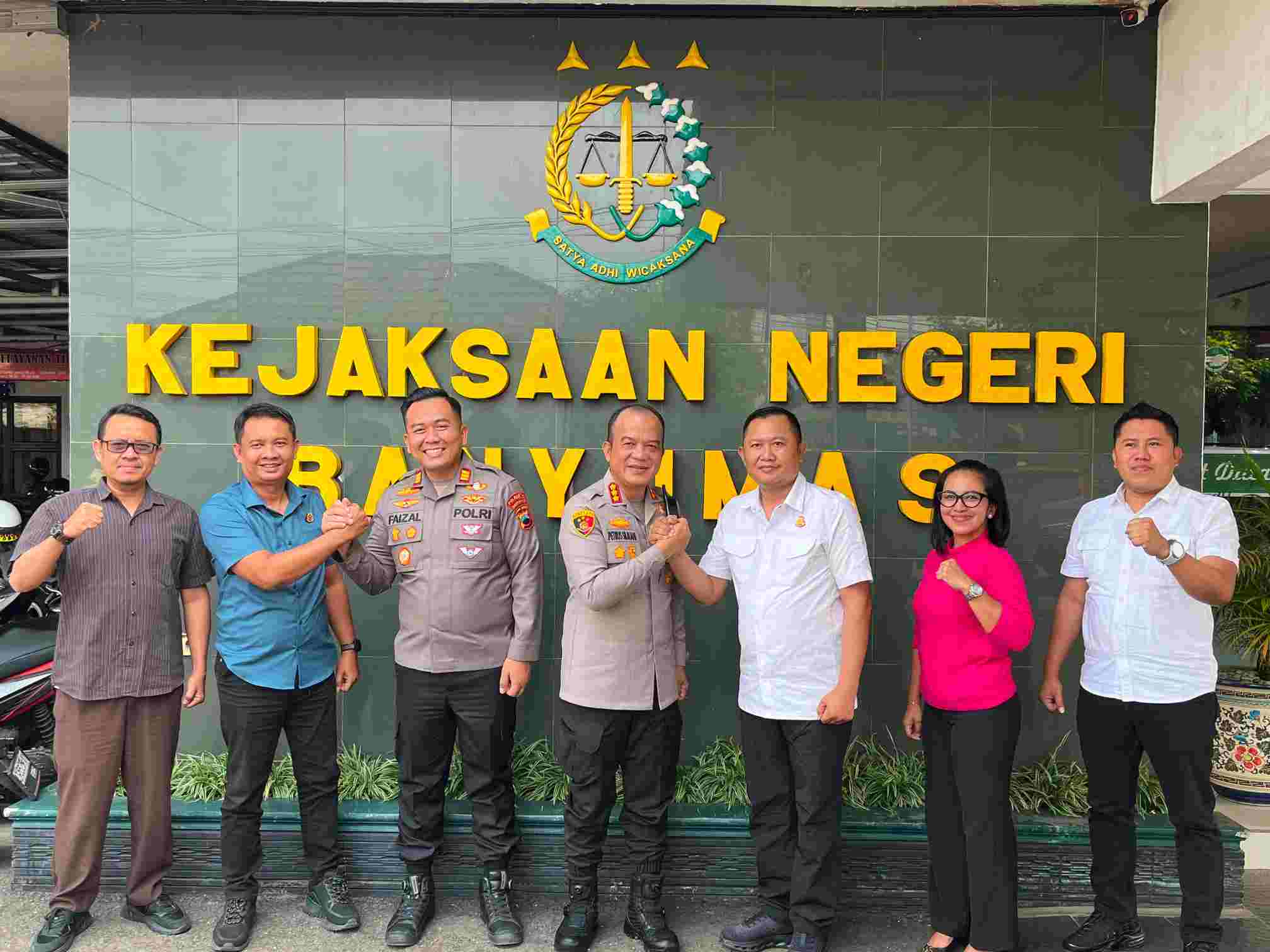 Perkuat Sinergi Penegakan Hukum, Kapolresta dan Kajari Banyumas Jalin Silaturahmi
