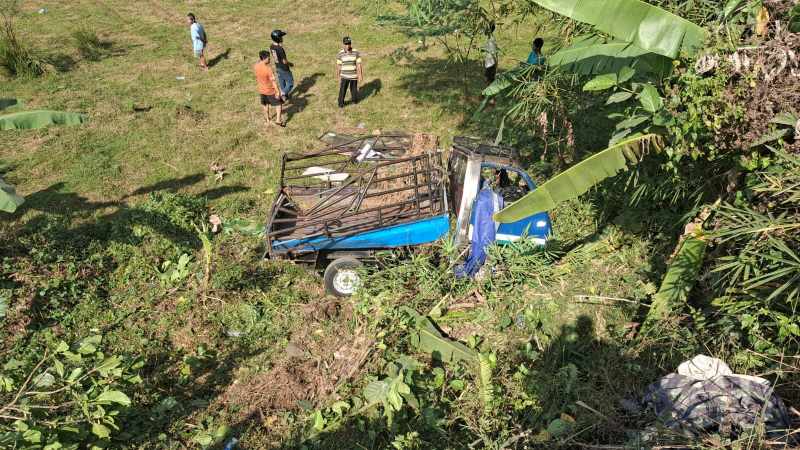 Mobil Pikap Pengangkut 10 Kambing Masuk Jurang di Cilongok, Satu Orang Meninggal