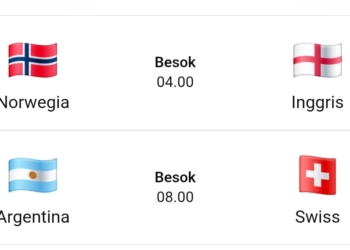 Jadwal Tanding Piala Dunia : Norwegia vs Inggris dan Argentina vs Swiss, Perebutan Tiket Semifinal Piala Dunia 2026