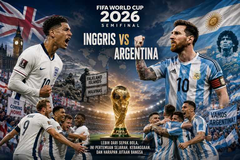 Ketika Piala Dunia 2026 Mempertemukan Sejarah Bernama Inggris dan Argentina