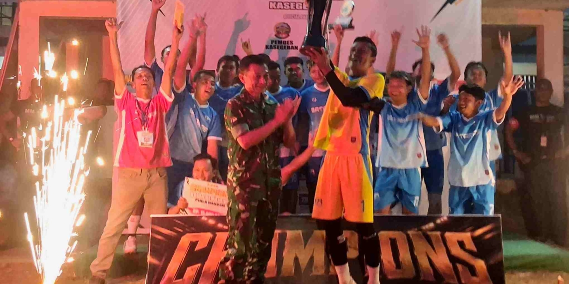 Bataras FC Bantai Baskara FC 3-0, Sabet Piala Dandim Banyumas Usai Derby Cilongok