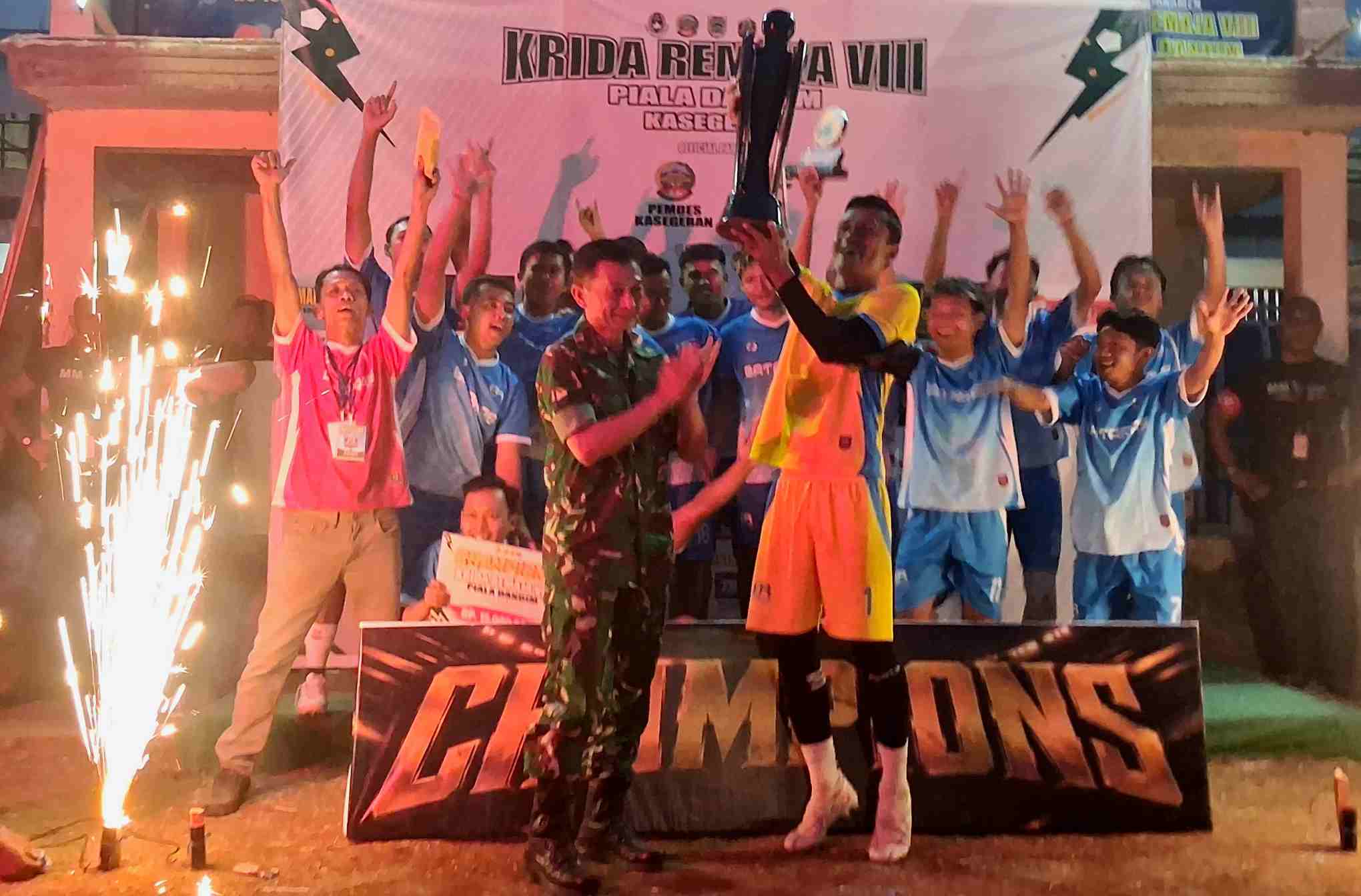 Bataras FC Bantai Baskara FC 3-0, Sabet Piala Dandim Banyumas Usai Derby Cilongok
