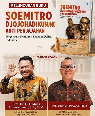 Kepala KSP Pimpin Peluncuran Buku Soemitro, Ekonomi Politik Pancasila Dinilai Jadi Jalan Selamatkan Bangsa