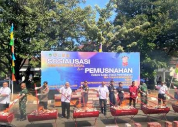 3 Juta Batang Rokok Ilegal Dimusnahkan, Negara Rugi Hingga Rp2,87 Miliar