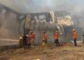 Api Masih Berkobar di Hari Kedua, Pemadaman Gudang Karet di Brebes Terkendala Material dan Angin