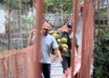 Setelah 4 Tahun Mangkrak, Jembatan Grumbul Cibun Banyumas Kembali Dibangun