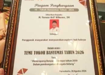 Yanuar Arif Kaget Terima Penghargaan 10 Tokoh Banyumas 2026: “Saya Hanya Bekerja untuk Rakyat”