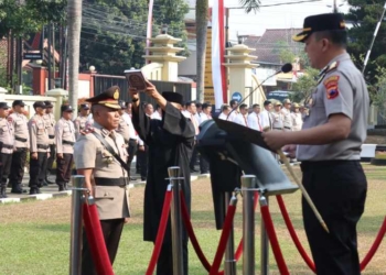 Sertijab Kasat Samapta dan Kapolsek Jajaran, Kapolresta Banyumas Tekankan Deteksi Dini dan Larangan Pelanggaran