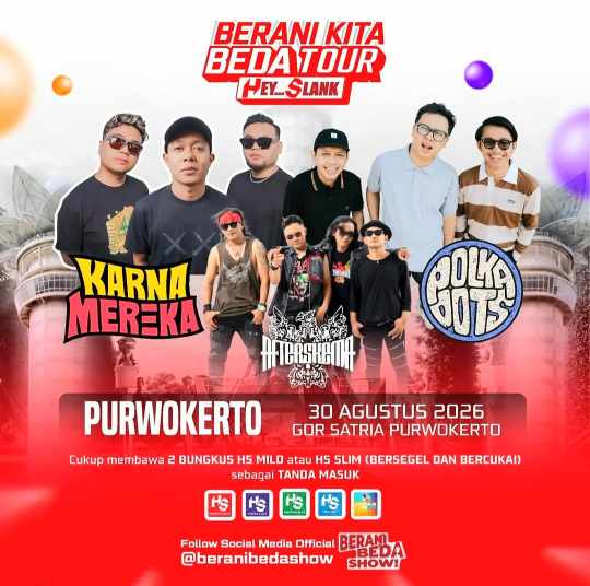 Polkadots hingga Souljah Meriahkan Panggung GOR Satria Malam Ini Sebelum Slank