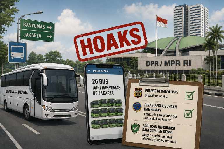 Isu 26 Bus Banyumas ke DPR, Polresta dan Dishub Pastikan Hoaks