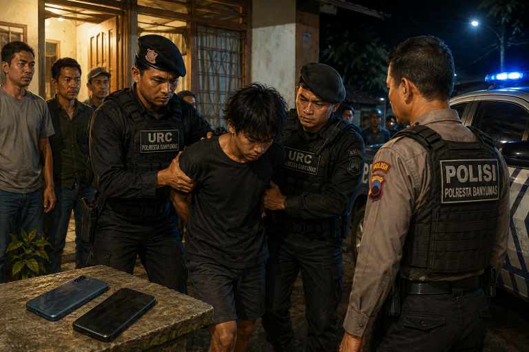 Kepergok Curi Dua Ponsel, AS Diamankan Unit Reaksi Cepat Polresta Banyumas