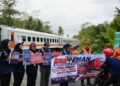 KAI Daop 5 dan Dishub Gelar Razia Edukasi di Perlintasan Banyumas-Cilacap, Ajak Masyarakat Utamakan Kereta