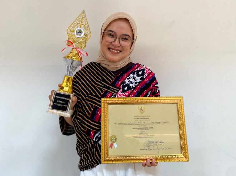 Mahasiswa Semester 3 UIN Saizu Ini Raih Predikat Duta Baca Jawa Tengah 2026