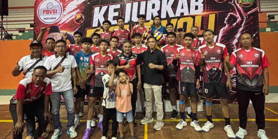 Kabisturon Gumelar Juara 1 Kejurkab Bola Voli Putra PBVSI Banyumas, Wakili Banyumas ke Kejurprov