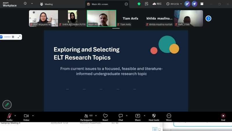TBI UIN Saizu Bekali Mahasiswa Peluang Riset ELT