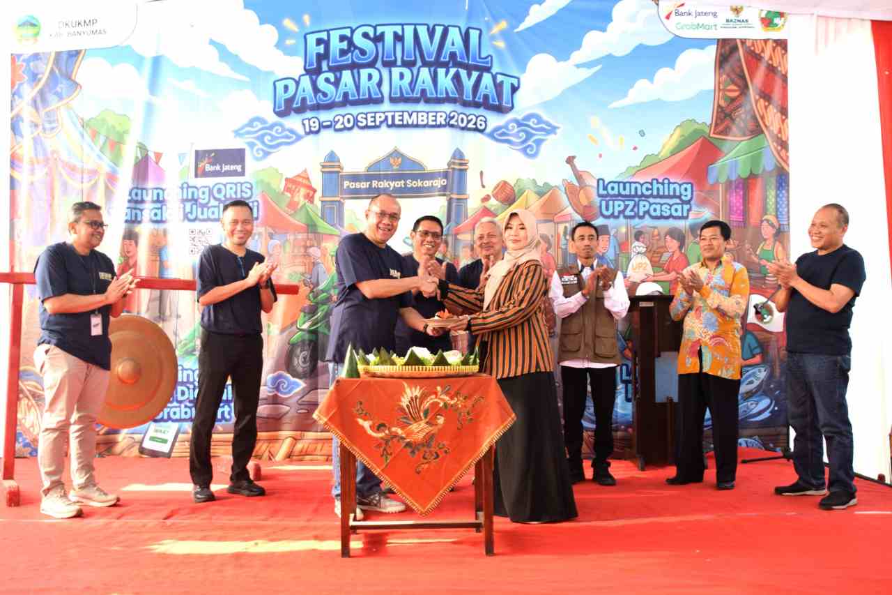 Wujudkan Pasar Modern, Pemkab Banyumas Luncurkan Koperasi hingga QRIS di Pasar Sokaraja