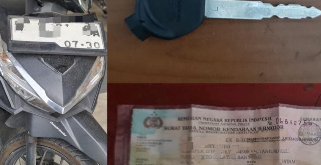 Curi Motor di Karangpucung, Pelaku Diciduk Kurang dari 8 Jam
