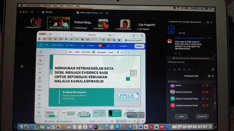 Jaringan Advokasi Gugat Desil DTSEN, Luncurkan Platform Kawalaspirasi.id