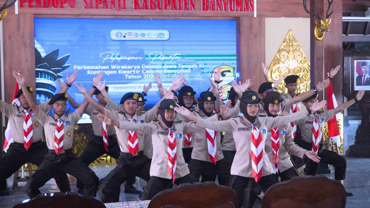 Kwarcab Banyumas Kirim Kontingen ke Perkemahan Wirakarya Daerah XI Jateng