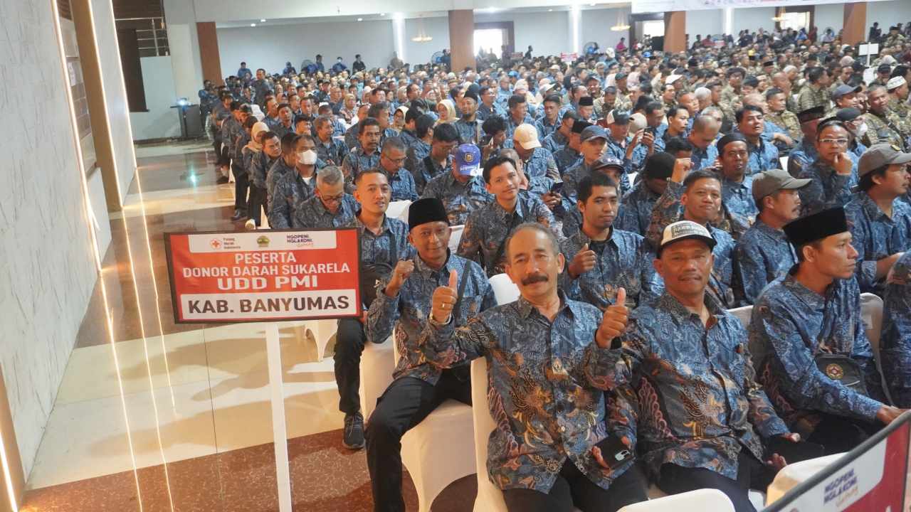 Terbanyak di Jateng, 416 Pendonor Banyumas Terima Penghargaan Gubernur