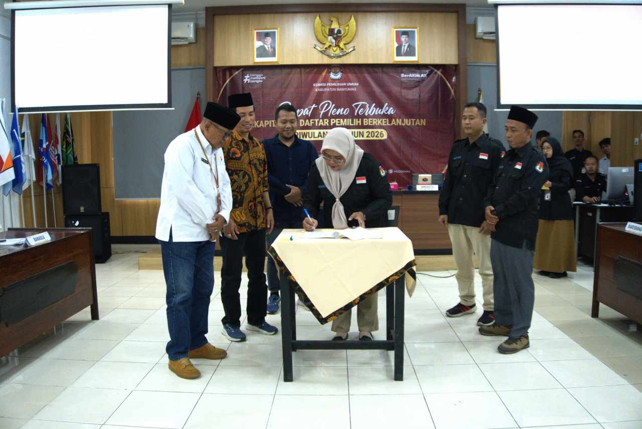 KPU Banyumas Tetapkan 1.438.848 Pemilih, Naik 3.704 Orang