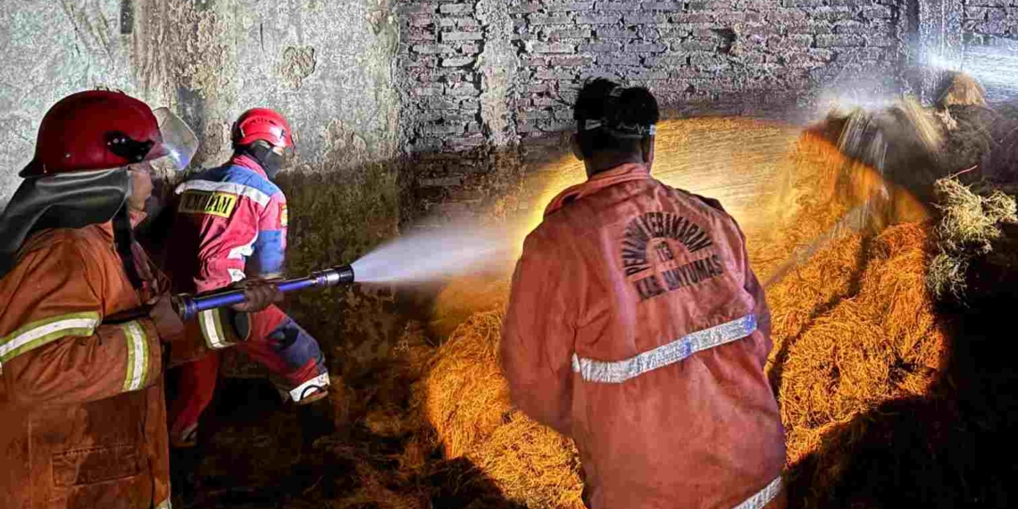 Dini Hari, Pabrik Cocofiber di Dawuhan Wetan Kedungbanteng Dilalap Api