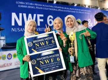Tim UKM KSiK UIN Saizu Raih Bronze Medal di Nusantara Writing Festival 6, Angkat Isu Food Waste