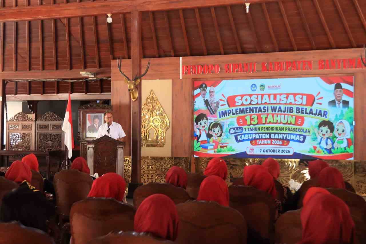 Banyumas Terapkan Wajib Belajar 13 Tahun, PAUD Jadi Syarat Sebelum Masuk SD