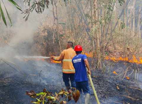 Kebakaran Lahan di Tiga Titik Purwokerto, Diduga Akibat Pembakaran Sampah