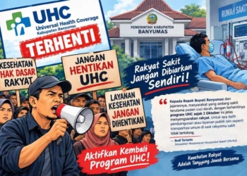 UHC Banyumas Terhenti, Warga Desak Bupati Tepati Janji Cover dengan Uang Pribadi