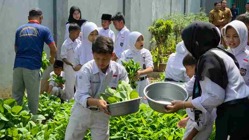 Bukan Sekadar Ditahan, Siswa SD di Banyumas Ini Justru Belajar Ketahanan Pangan di Rutan