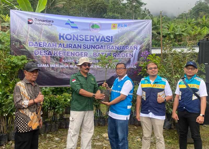 Jaga Pasokan Listrik PLTA Ketenger, Ribuan Pohon Ditanam di DAS Banjaran Baturraden