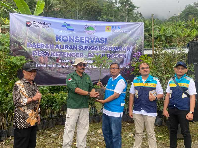 Jaga Pasokan Listrik PLTA Ketenger, Ribuan Pohon Ditanam di DAS Banjaran Baturraden