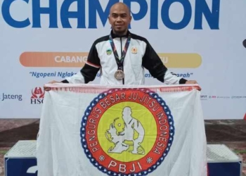 Atlet 45 Tahun Agus Triyadi Sumbang Perak Jiujitsu untuk Banyumas di Porprov Jateng 2026