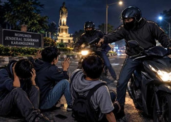 Tiga Remaja Asal Ajibarang Dibegal di Pertigaan Monumen Jenderal Sudirman Karanglewas, Motor dan HP Raib